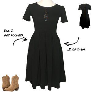 LuLaRoe Amelia Dress – Noir Collection